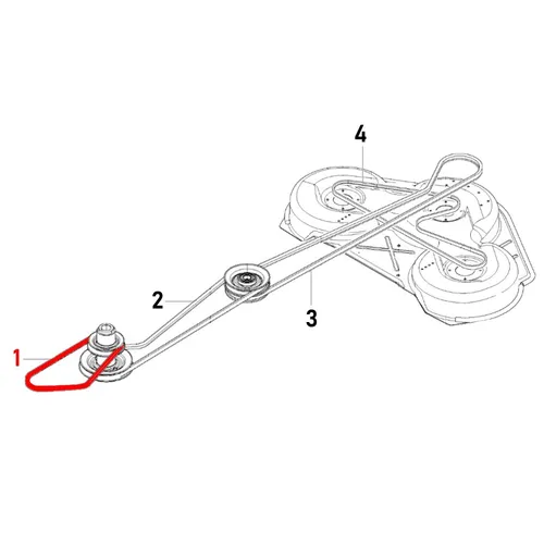 Keilriemen 535488601 / 589533401 für Husqvarna Rider PRO 18 AWD, PROFLEX 21 AWD