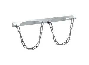 eurokraft basic Gasflaschen-Wandhalterung, für 2 Flaschen, Ø max. 140 mm, ab 5 Stk