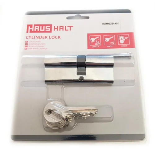 Zylinderschloss 75mm 35+40 Türzylinder Profilzylinder Schloss