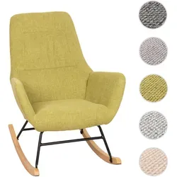 Schaukelstuhl HWC-N13, Relaxsessel mit Schaukelfunktion - Sessel mit stabiler Konstruktion und hochwertigem Stoff (320g/m²) für höchsten Komfort. Ideal zum Entspannen nach einem langen Tag in Ihrem Wohnzimmer oder Leseecke.
