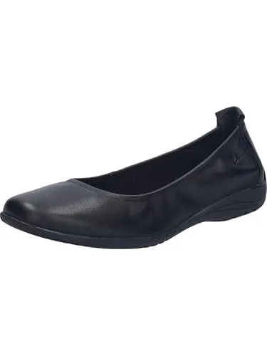 Josef Seibel Damen Klassische Ballerinas Fenja 01 – Bequeme Slip-Ons für den Alltag - Hausschuhe, klassische Ballerinas aus hochwertigem Nappa-Leder, ideal für Füße mit normaler Breite, leicht und formbeständig durch Ago-Machart.
