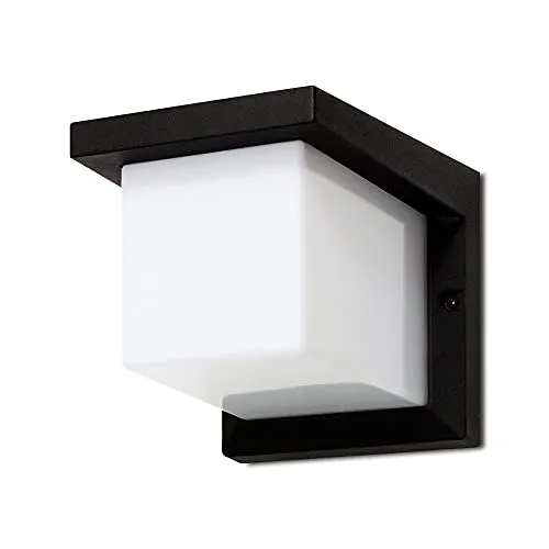 Kwazar Luminaire LED Außenlampe FEMI Wandleuchte IP54 E27 Außenwandleuchte Cube Würfel Beleuchtung Eingang