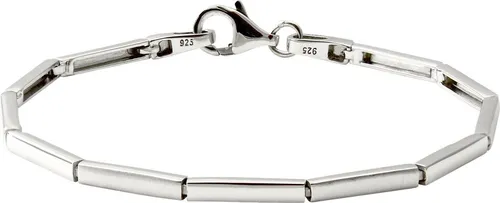 SilberDream Silberarmband SDA4903JX - Elegantes Damen Armband aus 925 Sterling Silber, 18,5cm lang, mit mattierten und glänzenden Elementen. Der sichere Karabinerverschluss sorgt für perfekten Halt. Ideal für modische Akzente!