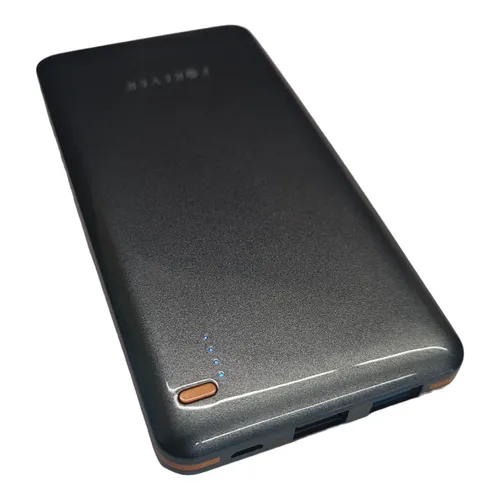 Power Bank externer Akku 10000mAh tragbares Dual Ladegerät Schwarz USB Anschluss