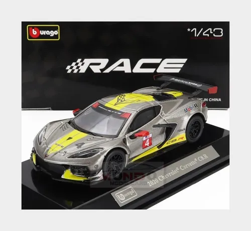 1:43 BURAGO Chevrolet C8.R 6.2L V8 Team Corvette Racing #4 Racing 2021 BU38312 M