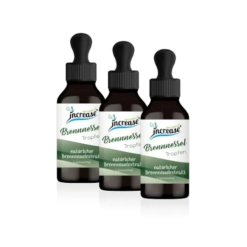 Liposomale Brennnessel Tropfen hochdosiert - 2000mg Brennnessel pro Tag - Pflanzliches Ergänzungsmittel Brennessel, hochdosiert mit 2000mg Brennnessel pro Tagesportion, vegan und ohne künstliche Zusätze. Ideal als Alternative zu Kapseln!