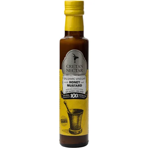 17,40 €/Liter - Cretan Nectar Balsamico-Essig mit Honig und Senf 250ml