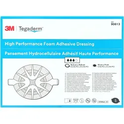 3M Tegaderm Foam Adhesive 14,3 x 15,6 cm oval (5 Stk.)