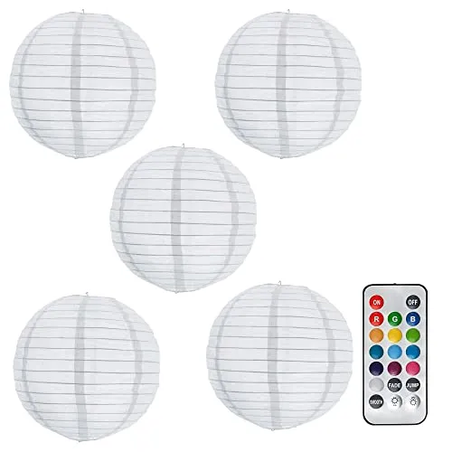 Hellum LED Lampion außen mit Fernbedienung, mehrfarbig,Hellum
