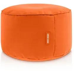 Green Bean Sitzsack-Hocker Orange, 45x25 cm - Sitzsäcke: Vielseitiger Sitzwürfel mit abnehmbarem, waschbarem Bezug. Ideal als Hocker oder Fußablage, mit nachfüllbarer EPS-Perlen-Füllung für optimalen Komfort und ergonomische Haltung.