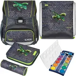 Herlitz Schulranzen Set Loop Plus Dragon Tale 5-teilig