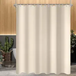 Lerores Duschvorhang Beige 240x180cm - Antischimmel & Wasserabweisend - Der Lerores Duschvorhang in Beige (240x180cm) ist wasserabweisend und schützt vor Schimmel. Einfach zu reinigen und mit beschwertem Saum für eleganten Fall. Ideal für Badezimmer und vielseitige Anwendungen.