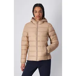 Champion Steppjacke in Beige - M - Funktionsjacken mit Kapuze und schmalem Schnitt, ausgestattet mit seitlichen Reißverschlusstaschen für praktischen Stauraum.