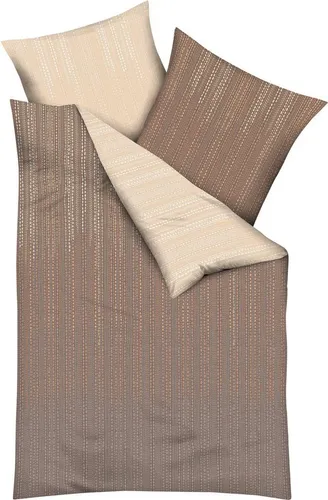 Kaeppel Wendebettwäsche Vertigo, Mako-Satin, 3-teilig braun in braun von Kaeppel