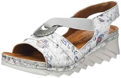 Comfortabel Damen 710086-03 Sandale mit Absatz, Weiß, 40 EU Weit