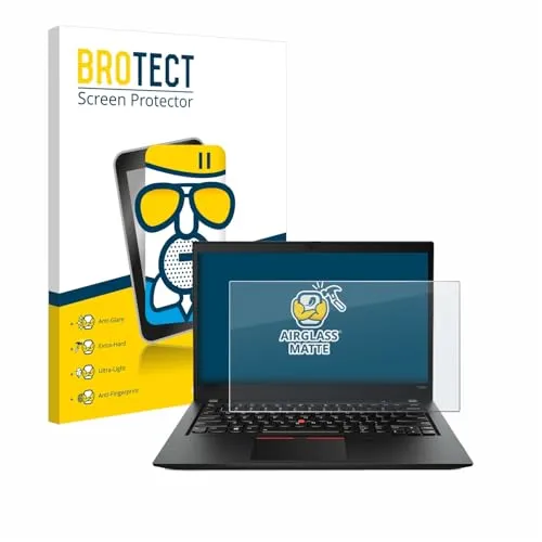 BROTECT Entspiegelungs Schutzglas für Lenovo ThinkPad T490s Schutzfolie Panzer Folie Glas Matt [Extrem Kratzfest 9H, Anti-Reflex, Anti-Fingerprint]