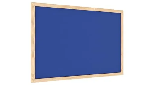 ALLboards Filztafel mit Holzrahmenn 60x40 cm, Blau von ALLboards