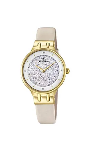 Festina DamenArmbanduhr Analog Quarz Leder F20405/1