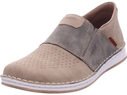 Rieker Herren Halbschuhe 05455 - Slipper & Mokassins für Herren, mit weicher Decksohle und Elastikeinsatz für einen extraleichten Einstieg.