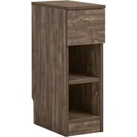 SoBuy Nachttisch FBT111, Beistelltisch mit Schublade - Nachtkonsolen mit praktischem offenen Fach und Schublade, ideal für kleine Räume und vielseitig einsetzbar.