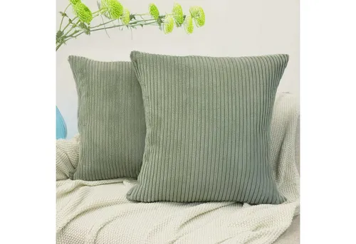 Amilian Kissenbezüge - 2er Set Kissenbezug - Kissenhüllen - Zierkissenbezüge, (2 Stück), 40x40 cm, Kissenhülle für Sofakissen, Dekokissen, Kissen, Zierkissen.