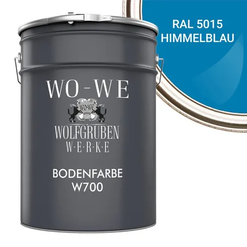 WO-WE Bodenversiegelung Betonfarbe Bodenfarbe Bodenbeschichtung W700, 1-10L, Seidenglänzend