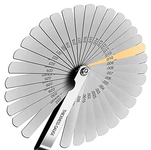 BOBOZHONG Fühlerlehre Set,Die Fühlerlehre das doppelt markierte metrische und das imperiale Spaltmesswerkzeug zum Messen der Spaltbreite oder -Dicke haben