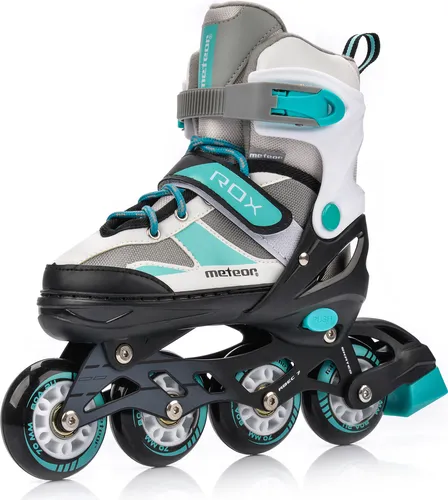 meteor ROX Inlineskates Kinder Inliner Rollschuhe Roller Blades Quad Skates Kinder Inlineskates S 30-33 mint