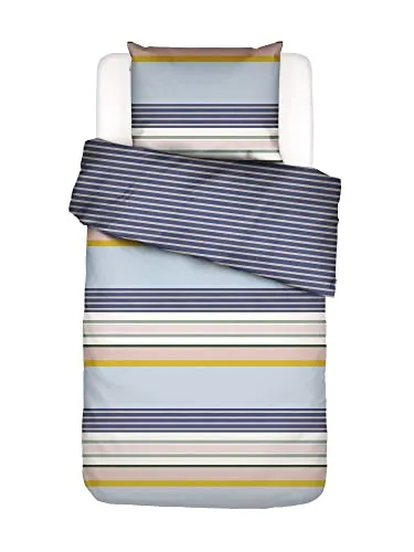 Covers & Co Bettwäsche Walk The Line Streifen Bio-Baumwolle Perkal (GOTS) Multi, 155x220 + 1 x 80x80 cm