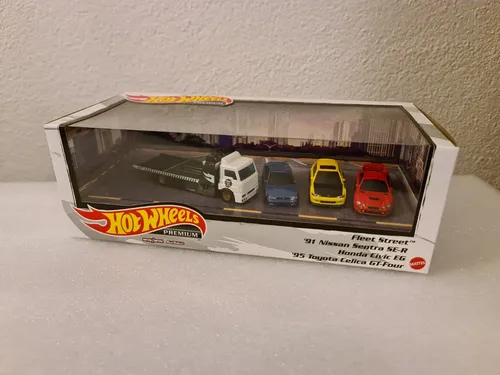 Hot Wheels Premium Kollektion Fleet Street Diorama Honda Nissan Toyota JDM 1:64