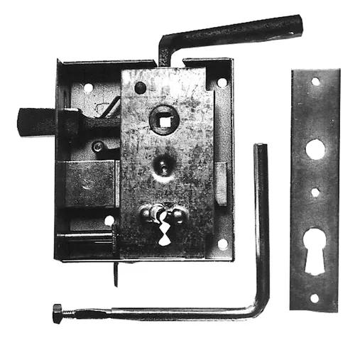 BEVER Kastenschloss Set 50 K II, BB55/8 D60, DR einw verzinkt