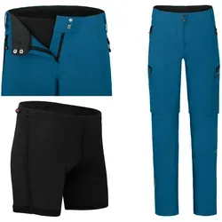 Bergson VINA Zipp-off Damen Radhose mit Innenhose von Bergson
