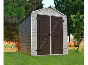 Gerätehaus Palram – Canopia Skylight 6x8 Tan mit Fußboden