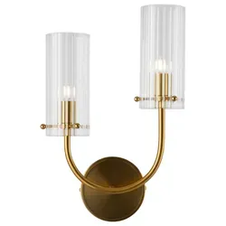 Wandleuchte Arco Messingfarben - Elegante Wandlampe mit 40 Watt - Lampen mit stilvollem Design, ideal für gemütliche Beleuchtung und Akzentsetzung in jedem Raum.