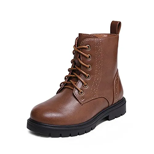 DREAM PAIRS Klassische Stiefel für Kinder - Stiefel für Mädchen mit wasserabweisendem Obermaterial, ideal für nasses Wetter und bequemes An- und Ausziehen dank seitlichem Reißverschluss. Stylisch und warm, perfekt für den Herbst und Winter!