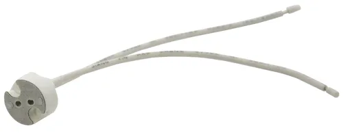 LDBS Heitronic 29010 Keramikfassung Universal mit 130 mm Kabel für G4-GU4-GU5,3-GY6,35 mit offenen Enden