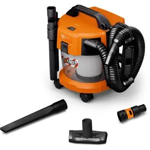 FEIN Nass & Trockensauger ASBS 18-10 AS - Elektro-Nass-Trockensauger mit starkem Rotationsluftstrom für unterbrechungsfreie Saugleistung. Ideal für vielseitige Anwendungen ohne Staubsack und mit geringem Gewicht für einfachen Transport.