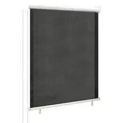 vidaXL Außenrollo 60x140 cm Anthrazit - Sonnenschutz-Rollo für Balkon und Terrasse, aus hochwertigem HDPE-Material. Blockiert 90% des UV-Lichts und sorgt für Privatsphäre. Einfache Montage mit Zubehör.
