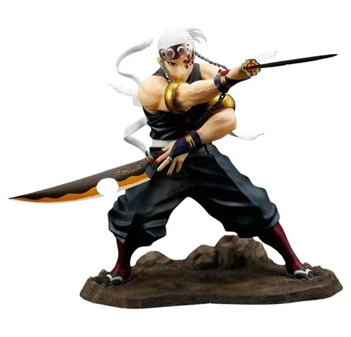 Kotobukiya Sammelfigur Demon Slayer ARTFX J - Tengen Uzui - Sammelfigur aus der beliebten Reihe ARTFX J, detailreiche 1/8 PVC Statue von Tengen Uzui, ca. 23 cm groß und ideal für Anime-Fans und Sammler.