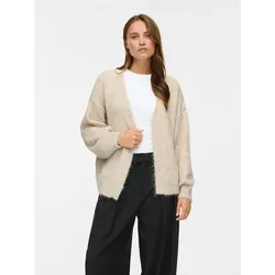 Vila Strickjacke VILAMPE OPEN L/S KNIT CARDIGAN-NOOS in Beige