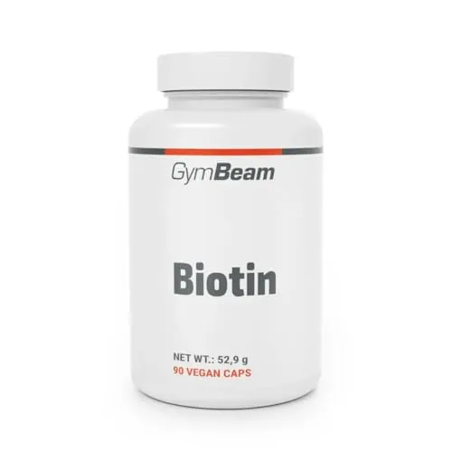 GymBeam Biotin-Tabletten - Mit hochdosiertem Vitamin B7, unterstützt gesunde Haare, Haut und Nägel, für Veganer geeignet, beeinflusst den Stoffwechsel und das Nervensystem