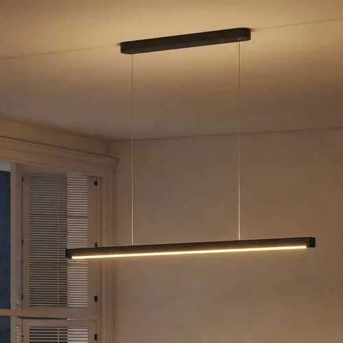 LED Pendelleuchte 114 cm dimmbar mit Fernbedienung - Moderne Pendelleuchte für Esszimmer und Küche, höhenverstellbar und dimmbar. Genießen Sie flexibles Licht mit einfacher Steuerung per Fernbedienung.