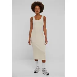 URBAN CLASSICS Midikleid Ladies Rib Top Dress weiß XL (44)