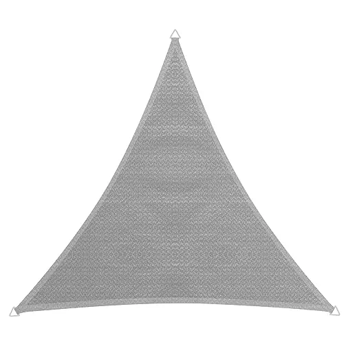 Windhager Sonnensegel Capri grau 4 x 4 x 4 m - Sonnenschutz für Garten und Terrasse, UV-beständig und wasserabweisend für optimalen Schutz bei jedem Wetter.