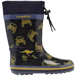 KangaROOS K-Rain Gummistiefel für Jungen und Mädchen, dk Navy/Monstertruck, 33 EU