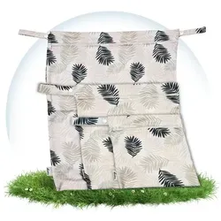 Hinzling Windeltasche Wetbag für Stoffwindeln – Nachhaltige Wetbags aus recyceltem Polyester beige L