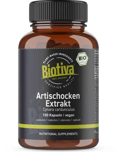 Artischocken Extrakt Bio (150 Kapseln) Biotiva (264,03 EUR/kg)