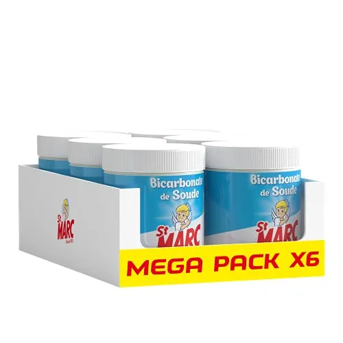 St Marc Natron 100% natürlichen Ursprungs 650 g – reinigt, nährt und desodoriert, 6 Stück