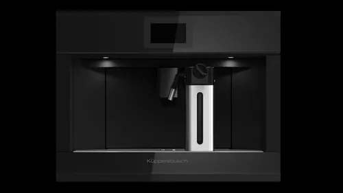 Küppersbusch Vollautomatische Kaffeemaschine mit TFT-Touch-Display, Black Chrome