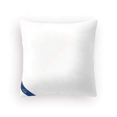 Genius eazzzy Kopfkissen 80x80 cm - Orthopädisches Kopfkissen mit allergikerfreundlichem Bezug, ideal für erholsamen Schlaf und Hausstauballergiker geeignet.